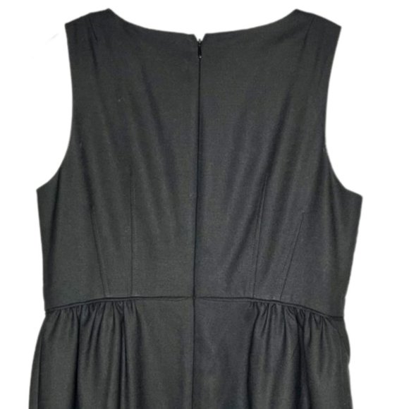 J. Crew Versatile Sleveless Wool Blend Dress - Black - 12P - Picture 6 of 7